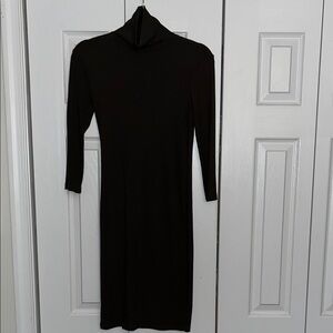Forever 21 Olive Green Long Sleeve Dress